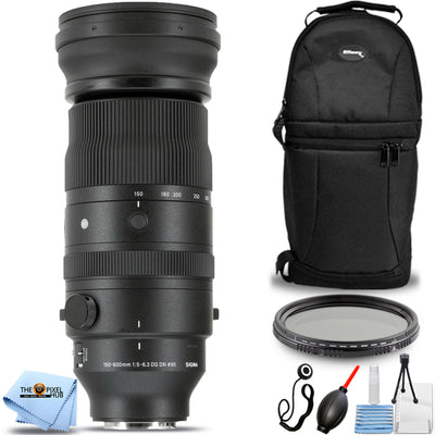 Sigma 150–600 mm f/5–6,3 DG DN OS Sportobjektiv für Sony E + VND-Filterpaket