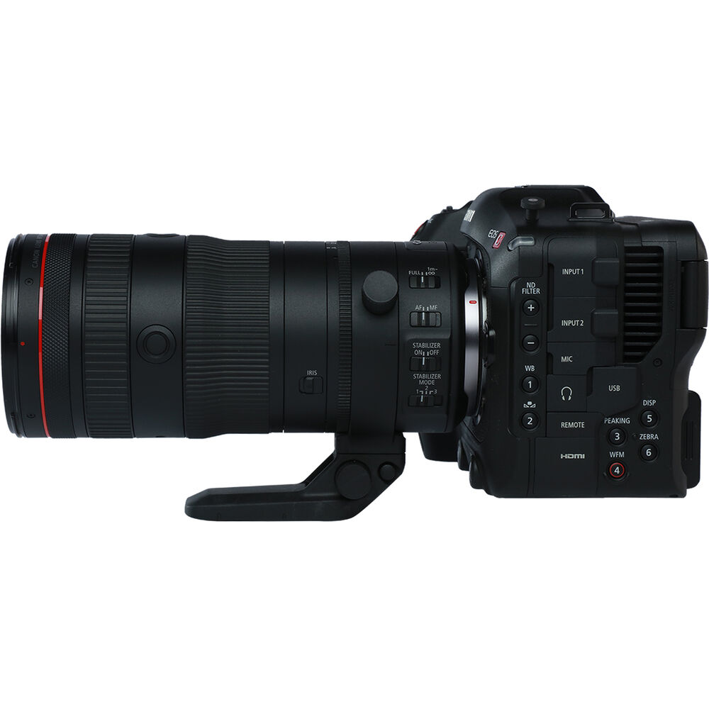 Canon EOS C70 Cinema-Kamera mit RF 24-105 mm L IS USM Z-Objektiv (Canon RF) im Paket