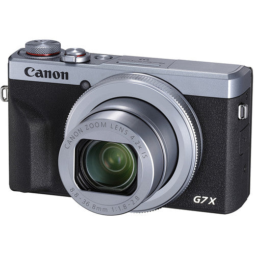 Canon PowerShot G7 X Mark III Digital Camera (Silver) + Sandisk Ultra 32GB Canon
