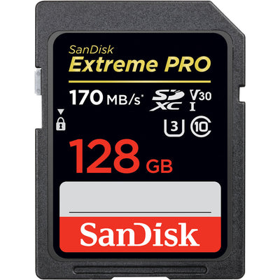 SanDisk 128 GB Extreme PRO UHS-I SDXC-Speicherkarte – SDSDXXY-128G-ANCIN