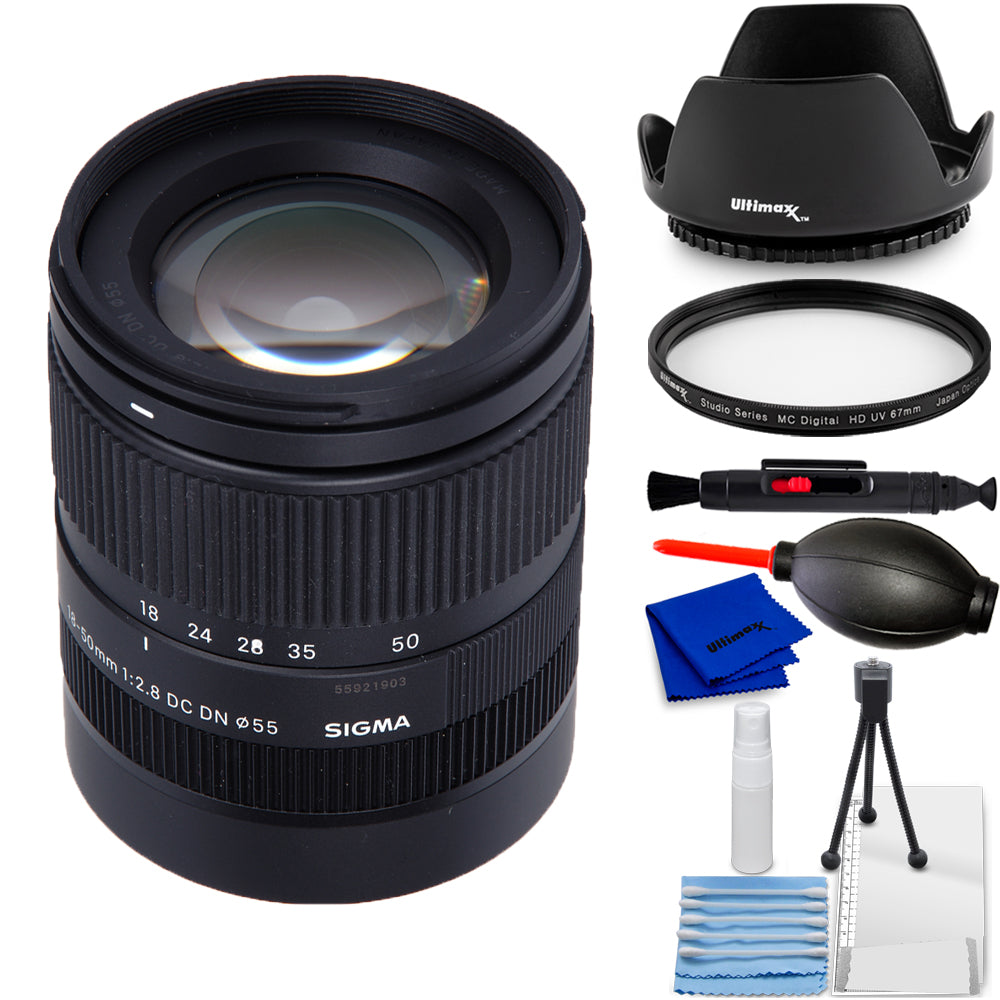 Sigma 18-50mm f/2.8 DC DN Contemporary Objektiv für Canon RF 585972 - 7er-Paket