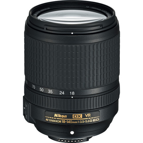 Nikon AF-S DX NIKKOR 18–140 mm 1:3,5–5,6G ED VR-Objektiv-Starterpaket