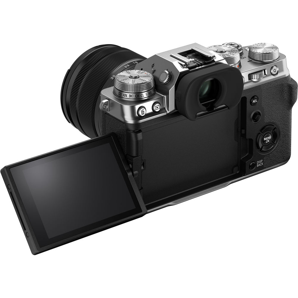 FUJIFILM X-T4 spiegellose Kamera (Silber) 16652867 - 12-teiliges Zubehörpaket