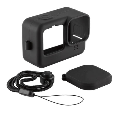Protective Silicone Sleeve Rubber Case + Lanyard for GoPro Hero9 Hero10 Hero11 Ultimaxx
