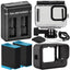 Ultimaxx Accessory Kit for GoPro HERO9 HERO10 HERO11 + 2 BATT + Waterproof Case Ultimaxx
