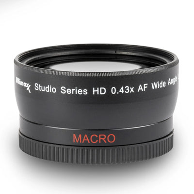 ULTIMAXX 40.5mm .43x Ultra Fast AF HD Wide Angle Lens for DSLR + Video Recording Ultimaxx