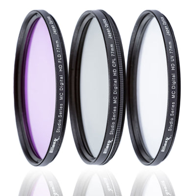 Ultimaxx 3-Piece Multi-Coated HD 86mm Filter Kit (UV, CPL, FLD) for DSLR Camera Ultimaxx