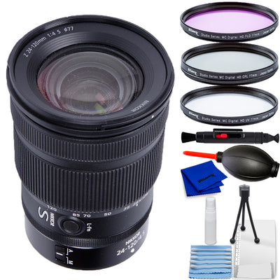 Nikon NIKKOR Z 24-120mm f/4 S Lens (Nikon Z, White Box) - 7PC Accessory Kit