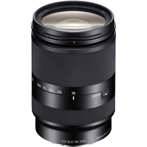 Sony E 18–200 mm f/3,5–6,3 OSS LE-Objektiv SEL18200LE – 10-teiliges Zubehörpaket