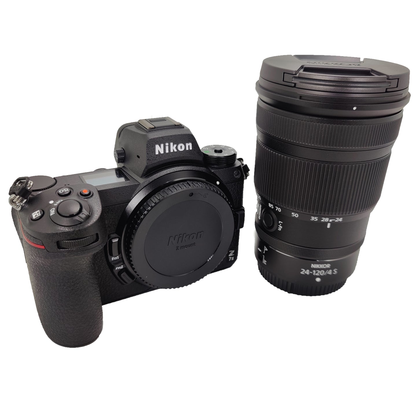 Spiegellose Nikon Z7 II-Kamera mit Z 24-120 mm f/4 S-Objektiv