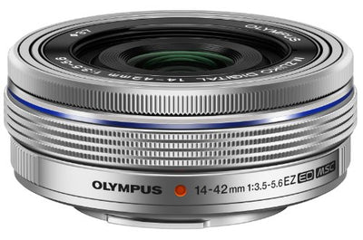 Olympus M.Zuiko Digital ED 14-42mm f/3.5-5.6 EZ Lens (Silver) - White Box