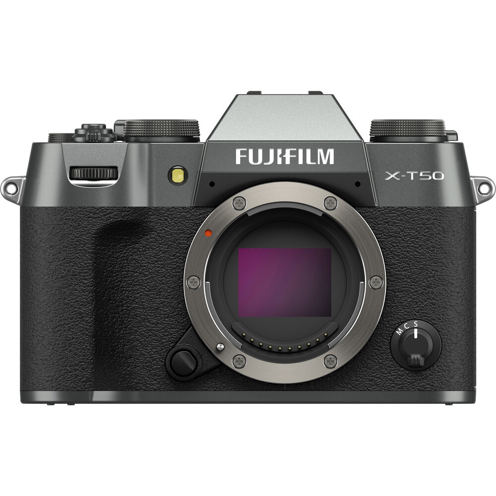 FUJIFILM X-T50 Mirrorless Camera (Charcoal Silver) 16828416 - 12PC Accessory Kit