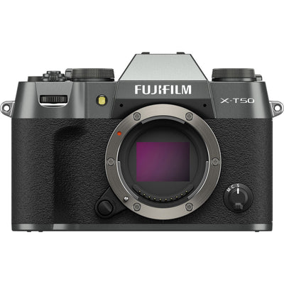 FUJIFILM X-T50 spiegellose Kamera (Anthrazit-Silber) 16828416 – 7-teiliges Zubehörset