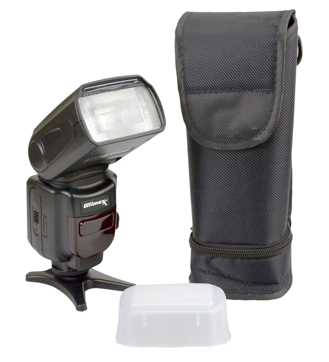 ULTIMAXX TTL Dedicated Slave Flash with LCD Swivel/Bounce & Case for Nikon