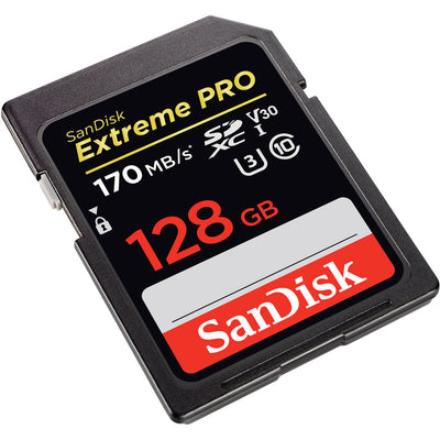 SanDisk 128 GB Extreme PRO UHS-I SDXC-Speicherkarte – SDSDXXY-128G-ANCIN