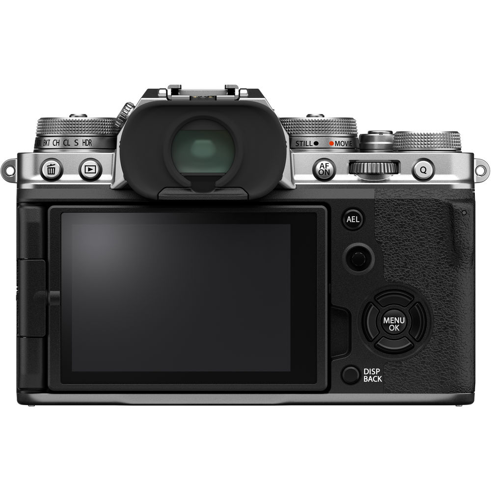 FUJIFILM X-T4 spiegellose Kamera (Silber) 16652867 - 7-teiliges Zubehörpaket