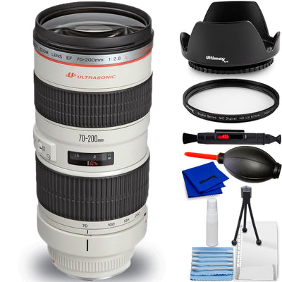 Canon EF 70-200mm f/2.8L USM Telezoomobjektiv 2569A004 - 7-teiliges Zubehörpaket