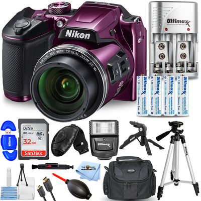 Nikon COOLPIX B500 Digitalkamera (lila) Bundle 2