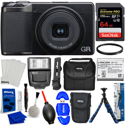 Ricoh GR III HDF Digitalkamera 01272 - 10-teiliges Zubehörpaket