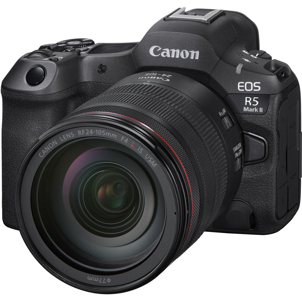 Canon EOS R5 Mark II spiegellose Kamera mit 24-105 mm f/4 L IS USM Objektiv 6536C012