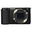 Sony ZV-E10 spiegellose Kamera (Gehäuse, Schwarz) ILCZV-E10/B + 64GB + Flash-Paket