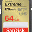 SanDisk 64 GB Extreme UHS-I SDXC-Speicherkarte – SDSDXV2-064G-GNCIN