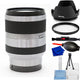 Sony Alpha SEL18200 E-mount 18-200mm F3.5-6.3 OSS Lens (Silver) - 7PC Bundle Sony