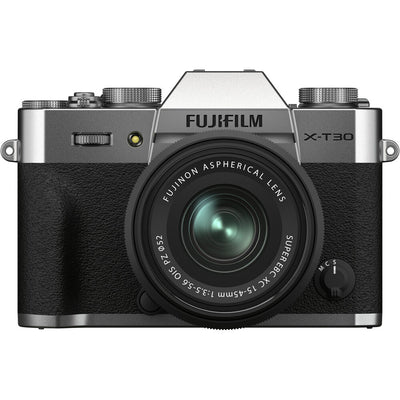 FUJIFILM X-T30 II Mirrorless Camera with XC 15-45mm OIS PZ Lens (Silver) Fujifilm