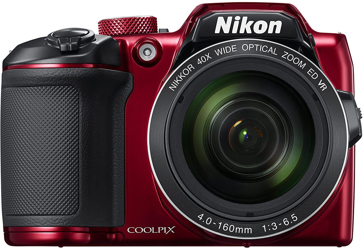 Nikon COOLPIX B500 Digitalkamera (Rot) - 15-teiliges Zubehörpaket