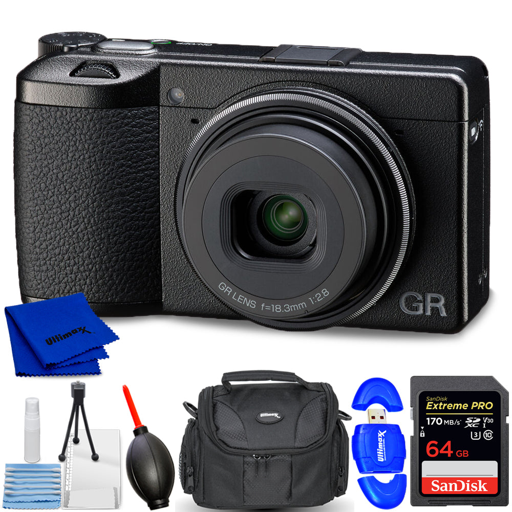 Ricoh GR III HDF Digitalkamera 01272 - 7-teiliges Zubehörpaket