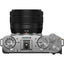 FUJIFILM X-M5 spiegellose Kamera mit XC 15-45 mm f/3,5-5,6 Objektiv (Silber) - Bundle