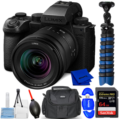 Panasonic Lumix S5 IIX spiegellose Kamera mit 20-60-mm-Objektiv PPCKIT Bundle 1