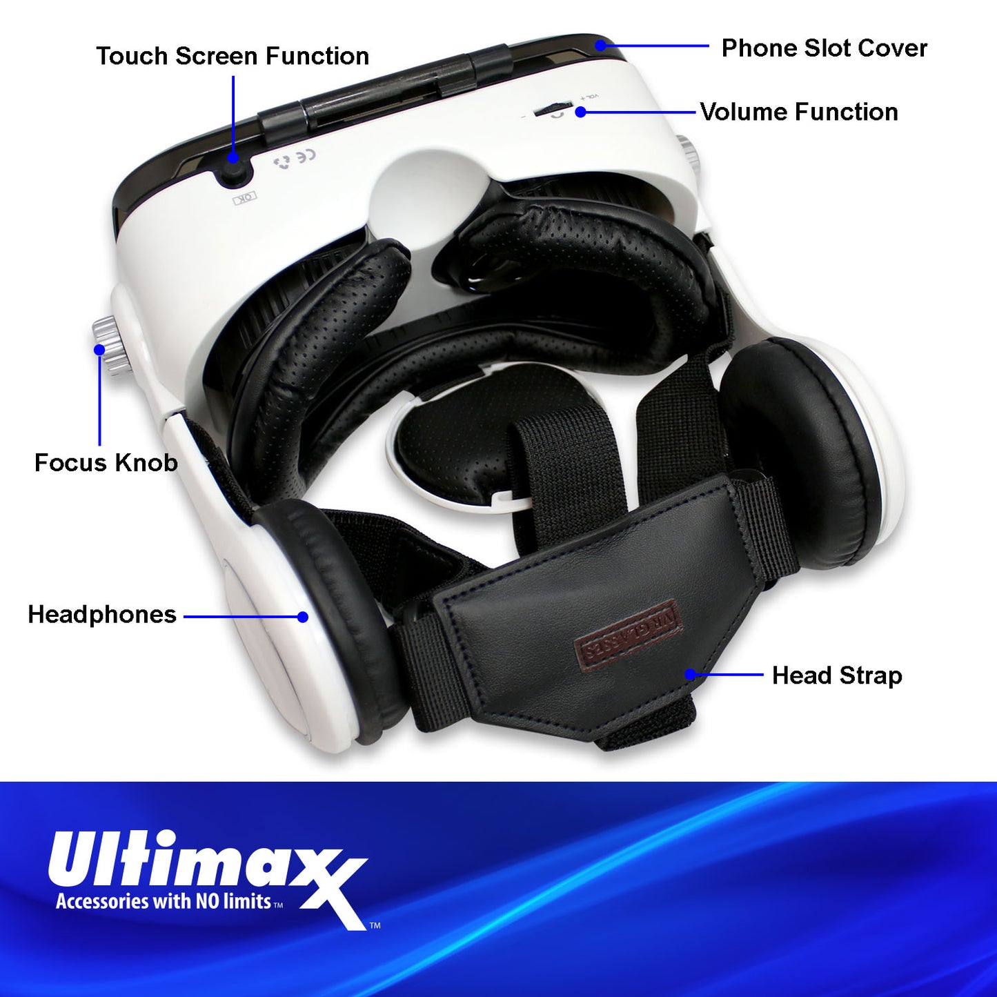 Virtual Reality VR Headset 3D Glasses Headset Head Phones for Android IOS iPhone