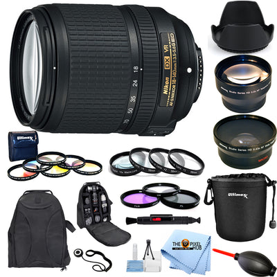 Nikon AF-S DX NIKKOR 18–140 mm 1:3,5–5,6G ED VR-Objektiv – MEGA-Paket