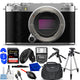FUJIFILM X-M5 Mirrorless Camera (Silver) 16900707 - 12PC Accessory Bundle Fujifilm