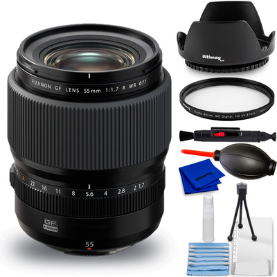 FUJIFILM GF 55mm f/1.7 R WR Objektiv 600023613 - 7-teiliges Zubehörpaket