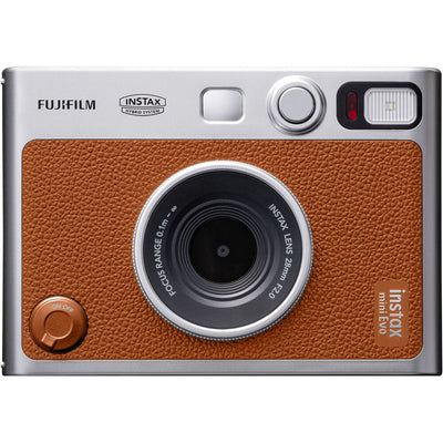 FUJIFILM INSTAX MINI EVO Hybrid Instant Camera (Brown) - 16812534 Fujifilm