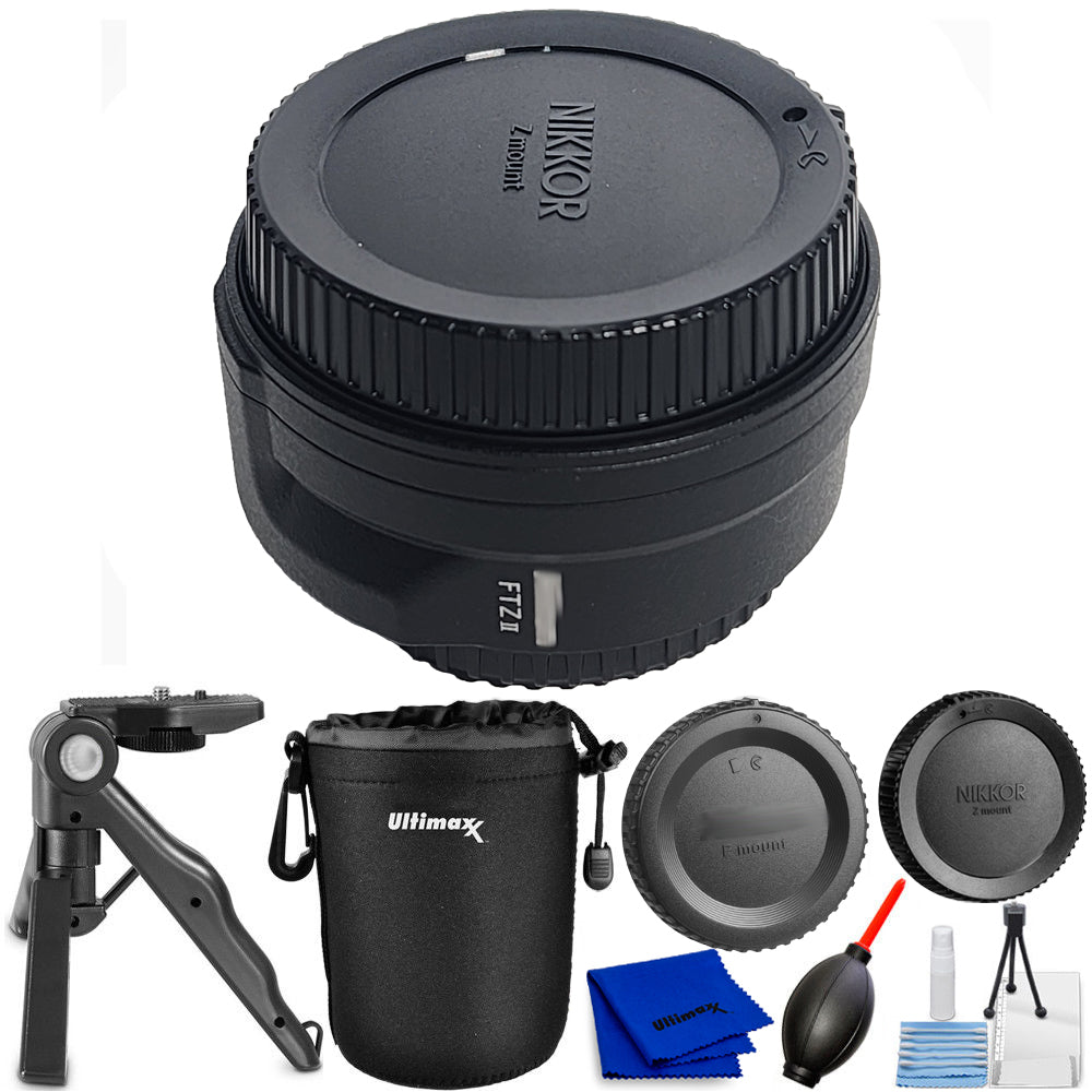 Nikon FTZ II Mount Adapter 4264 - 5PC Accessory Bundle Nikon