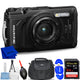 OM SYSTEM Tough TG-7 Digital Camera (Black) V110030BU000 - 7PC Accessory Bundle OM System