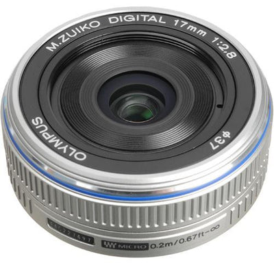 Olympus M.Zuiko Digital 17mm f/2.8 Lens (Silver)