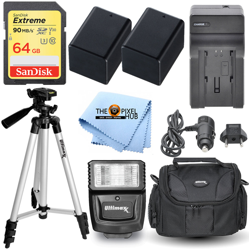 Essential Accessory Bundle for Canon VIXIA HF R800 R80 R82 R50 R52 R400 R40 M52