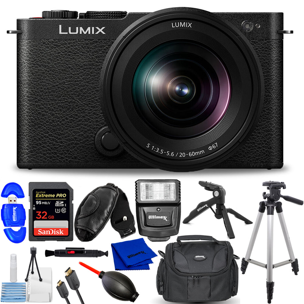 Panasonic Lumix S9 spiegellose Kamera mit S 20-60 mm Objektiv (Tiefschwarz), 12er-Paket