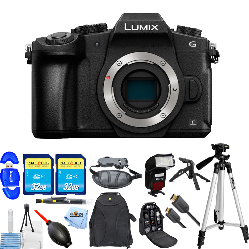 Panasonic LUMIX DMC-G85KBODY 4K spiegellose Wechselobjektivkamera, nur Gehäuse, 16 Megapixel (Schwarz) Bundle 2