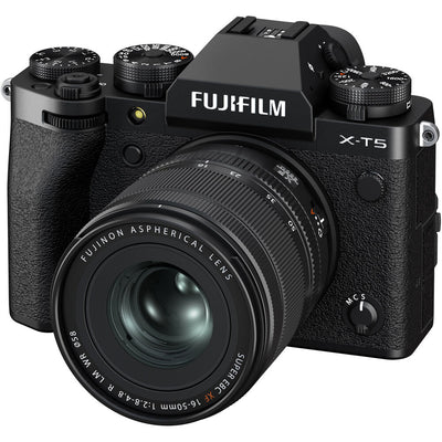 FUJIFILM X-T5 spiegellose Kamera mit XF 16–50 mm f/2,8–4,8 Objektiv (schwarz) 16842840