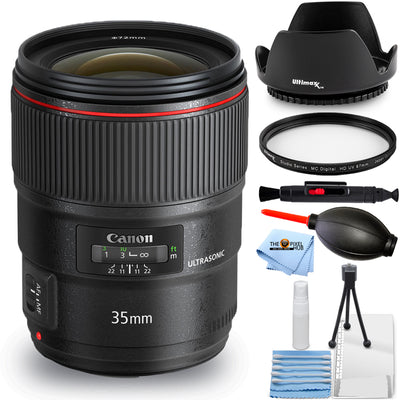 Canon EF 35mm f/1.4L II USM Objektiv 9523B002 - 7-teiliges Zubehörpaket