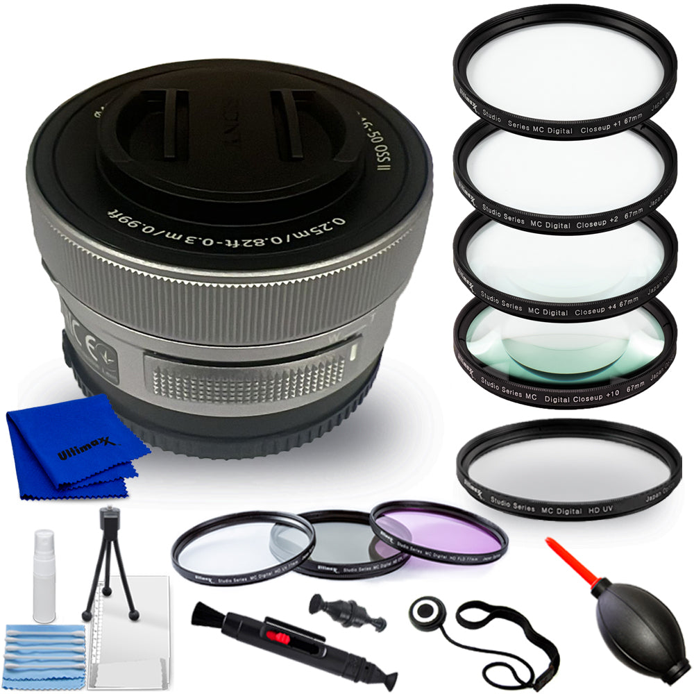 Sony E PZ 16–50 mm f/3,5–5,6 OSS II-Objektiv (Silber) (weiße Box) – Kit