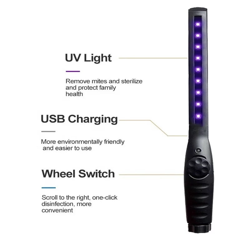 Portable UV UVC Light S*terilizer Disinfection Lamp Ultra-Violet Handheld Wand