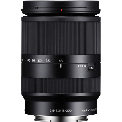 Sony E 18–200 mm f/3,5–6,3 OSS LE-Objektiv SEL18200LE – 10-teiliges Zubehörpaket