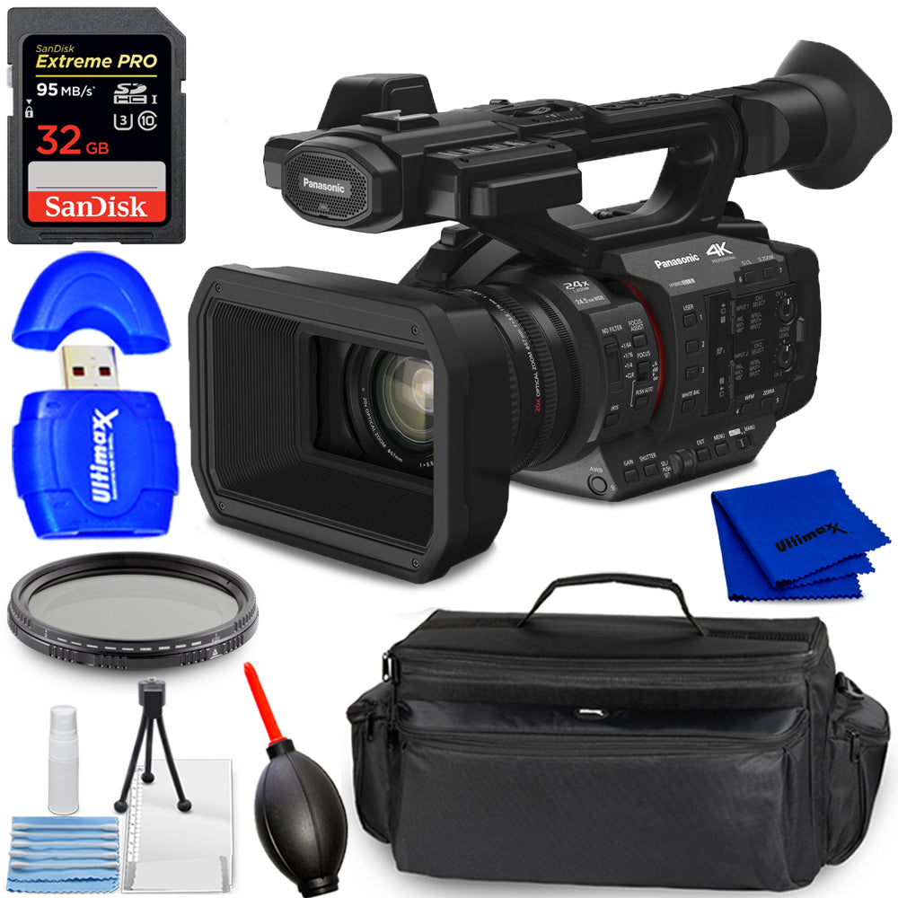 Panasonic HC-X2 4K-Camcorder – 7-teiliges Zubehörpaket