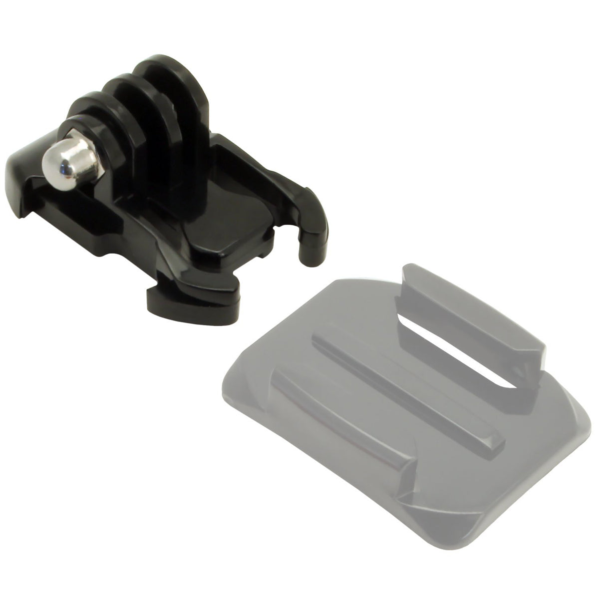 2er-Pack Buckle Basic Standard-Halterung für GoPro HERO10 9 8 7 6 5 4 3 3+ (Schwarz)